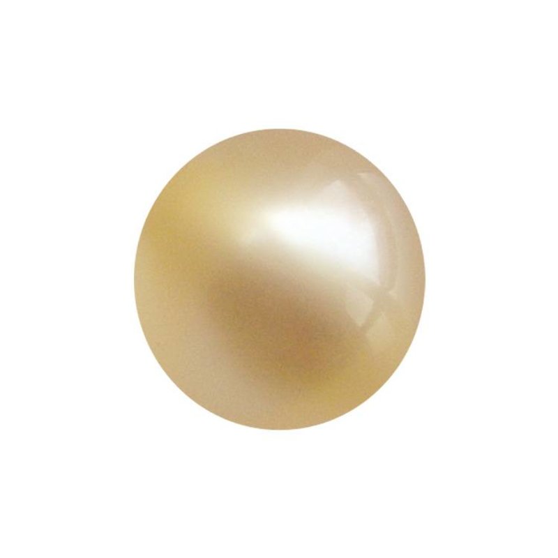 Polaris Bead Beige. Shiny 20mm. Around.