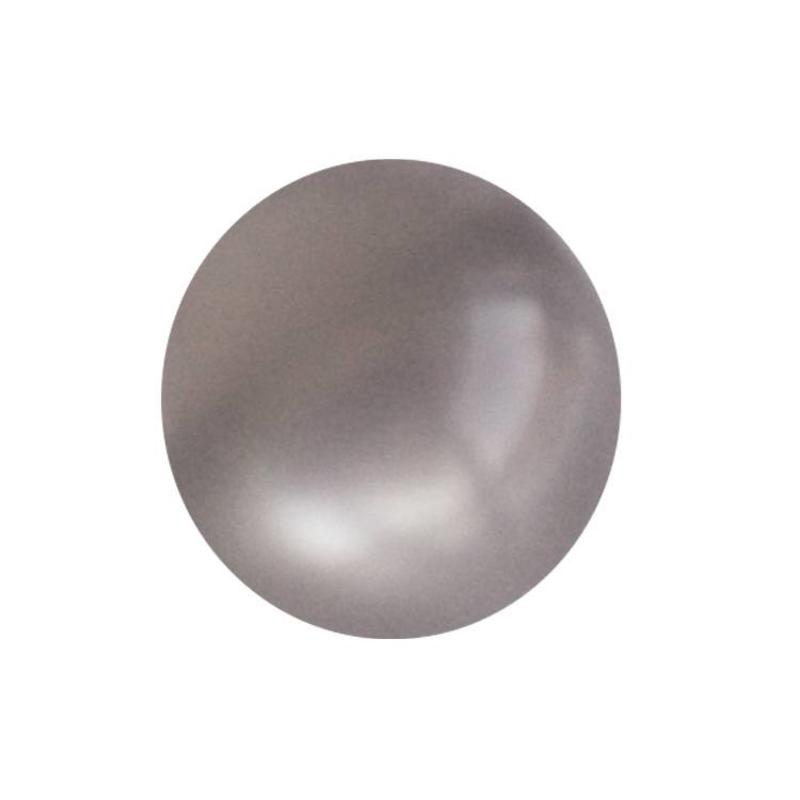 Polaris Perlen-Grau. Glänzende 10mm. Rund.