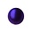 Polaris Bead Purple Shiny 20mm. Around.
