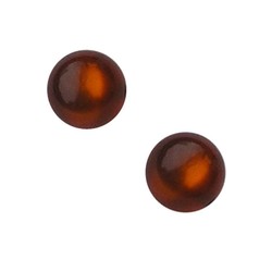 Polaris Bead Brown Shiny 14mm. Around.