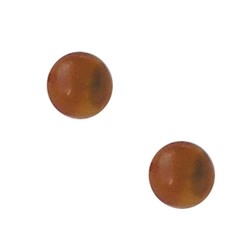 Polaris Bead Mandarin Shiny 14mm Round