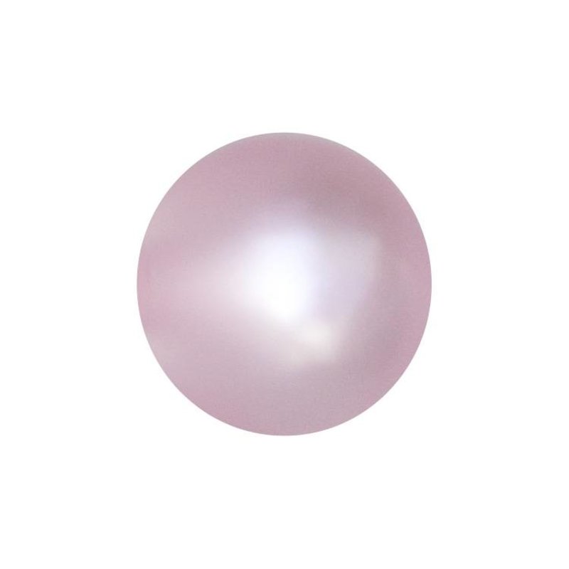 Polariskraal Licht roze Shiny 20mm Rond.