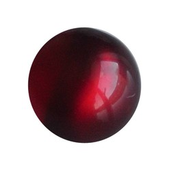 Polariskraal Donkerrood Shiny 20mm Rond