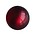 Polariskraal Donkerrood Shiny 20mm Rond