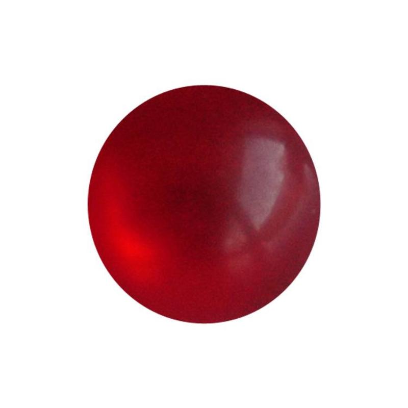 Polaris Perle 10mm hell rote glänzende Runde