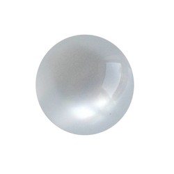 Polaris White Shiny Bead 14mm Round