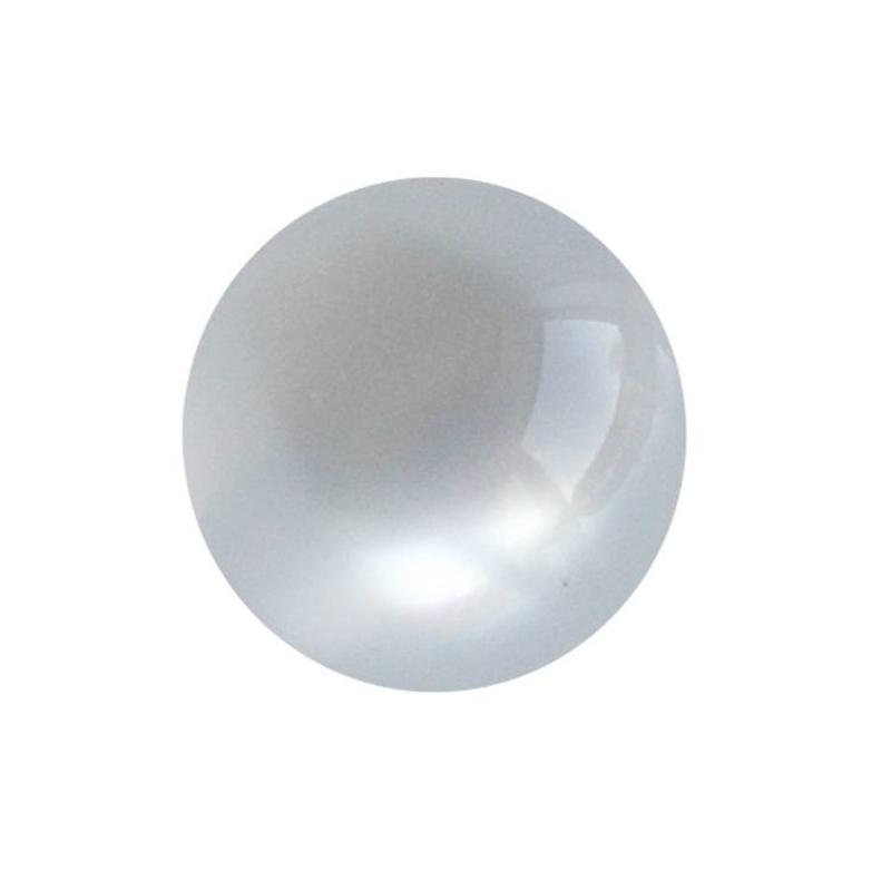 Polaris White Shiny Bead 8mm Round