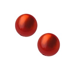 Polaris bead 10mm Orange Shiny Around