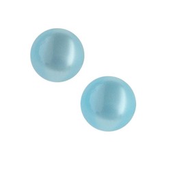 Polaris bead 14mm Light Blue Shiny Round