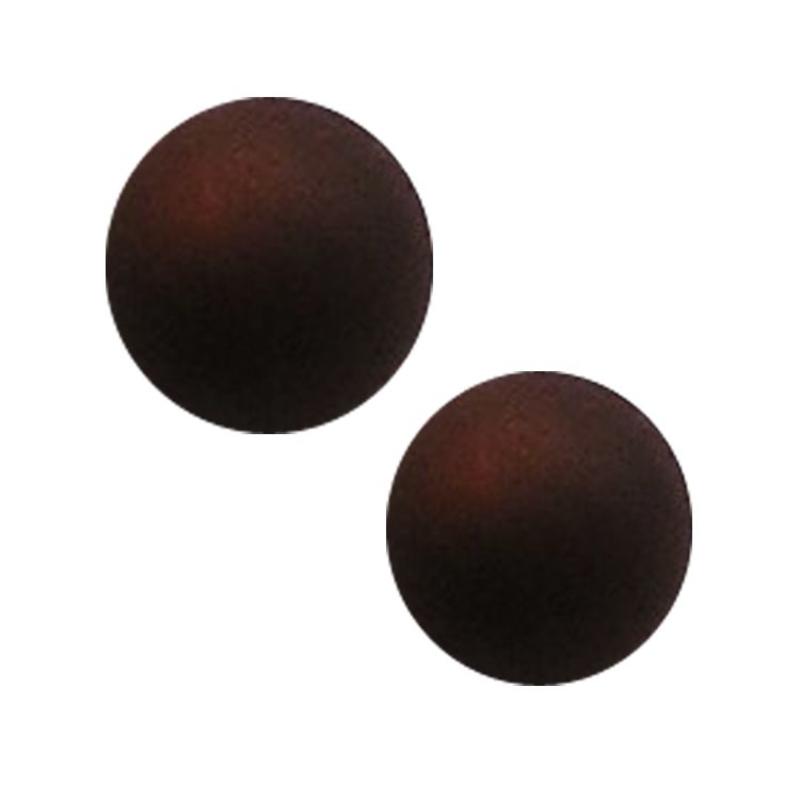 Polaris bead 8mm dark brown mat
