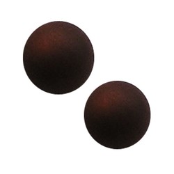 Polaris bead 10mm dark brown mat