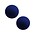 Polariskraal mat 8mm donkerblauw