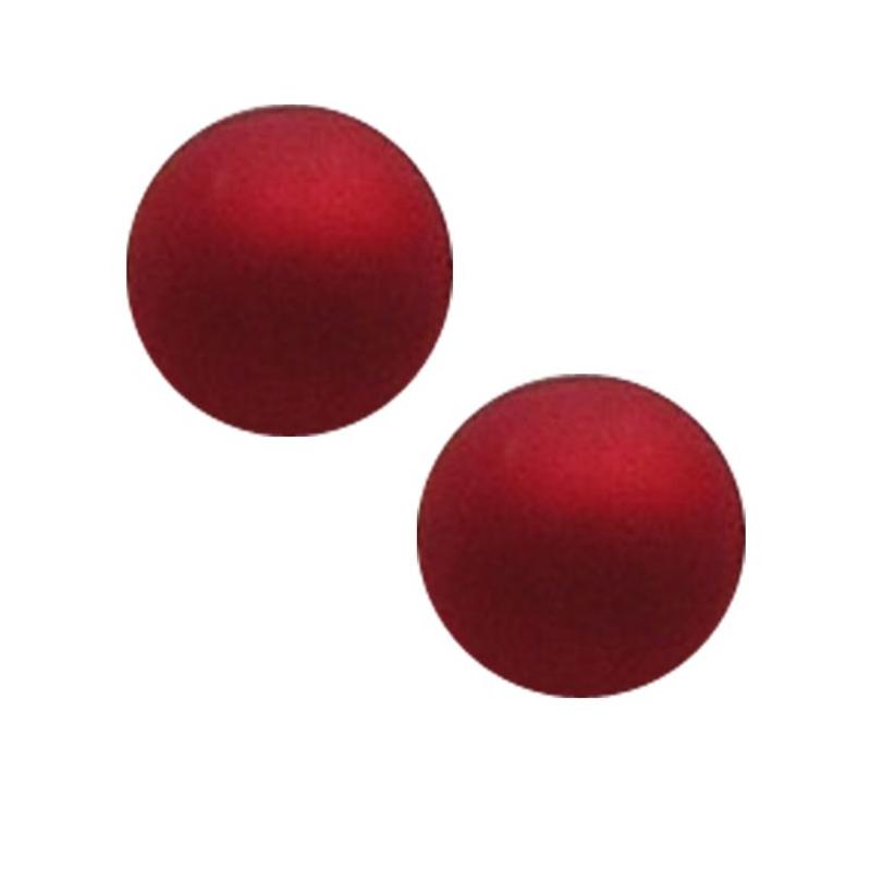 Polaris bead 8mm matt light red