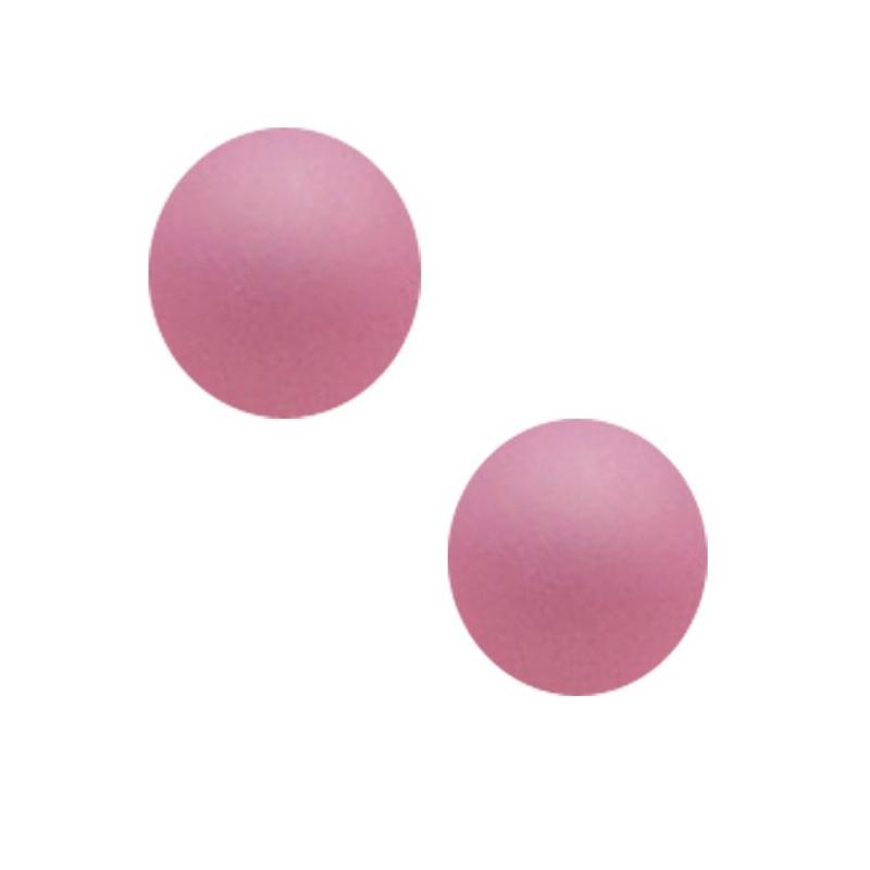 Polaris Bead 14mm frosted pink