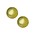 Polaris Bead Yellow Shiny 8mm Round