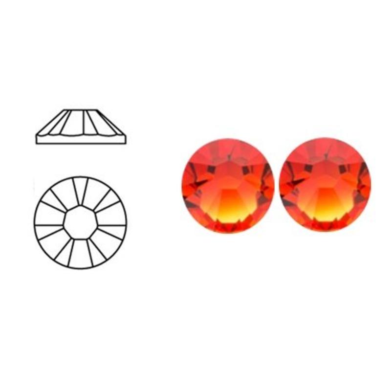 Swarovski Plaksteen Fire Opal ss34 7.1mm.