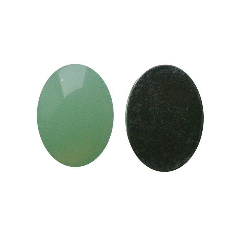 Flatback Acryl 13x18mm. Oval Licht Opal. (Für Schrank 27.504,03)