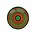 Cabochon Glas met plaatje aan de achterkant Rond 12mm oranje green