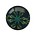 Cabochon Glas mit Platte auf der Rückseite 12mm runden Retro Blume blau grün