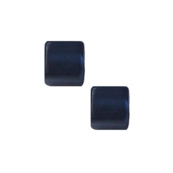 Polaris Bead Square. Shiny 8x8mm. Dark Blue.