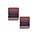Polariskraal Vierkant. Shiny 8x8mm. Vintage rose.