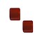 Polaris Bead Square. Shiny 8x8mm. Orange.