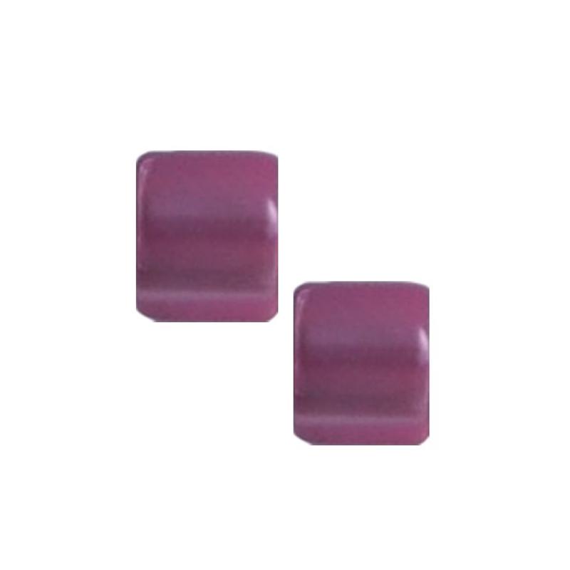 Polaris Square Shiny Bead 8x8mm Pink.