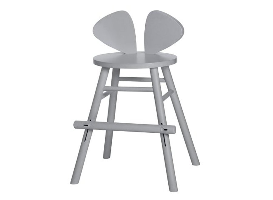 MOUSE JUNIOR HIGH CHAIR (4-8 YEARS) // GREY