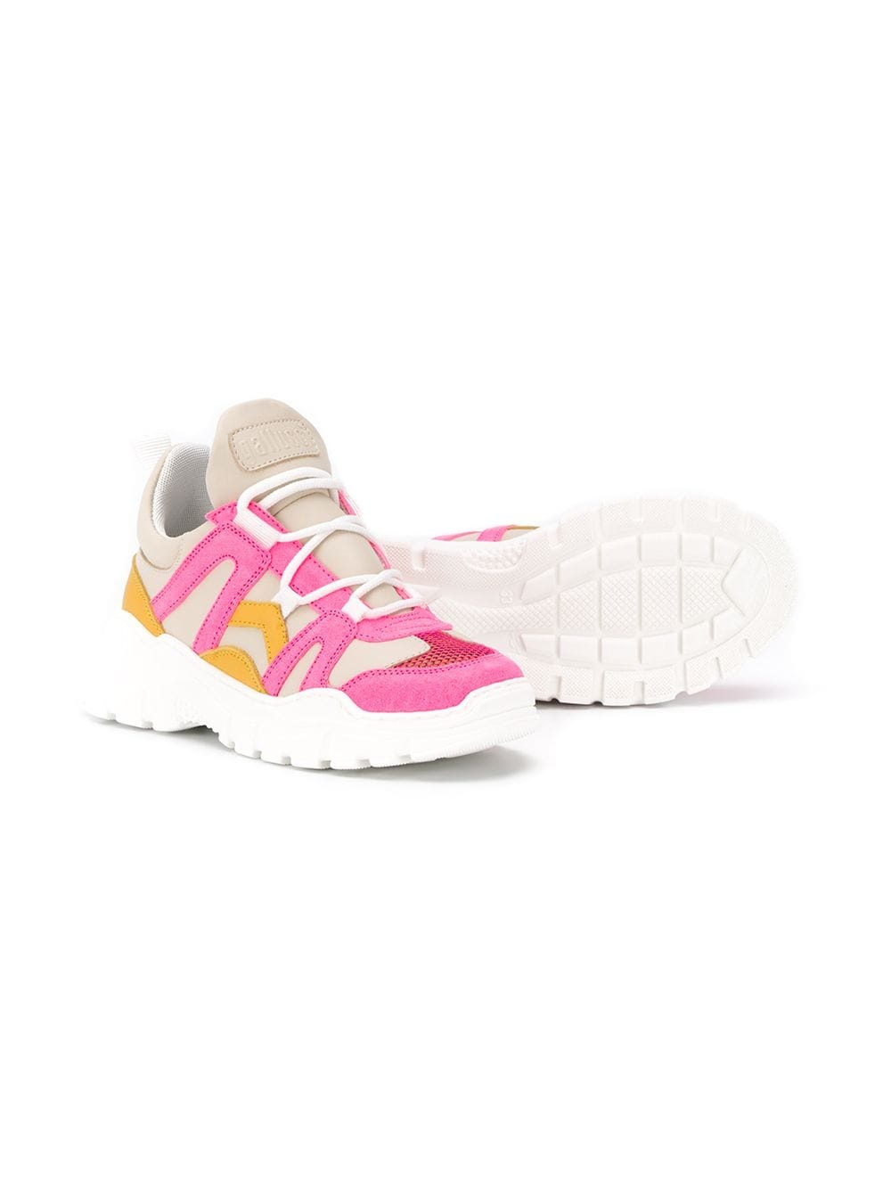 fel roze gympen