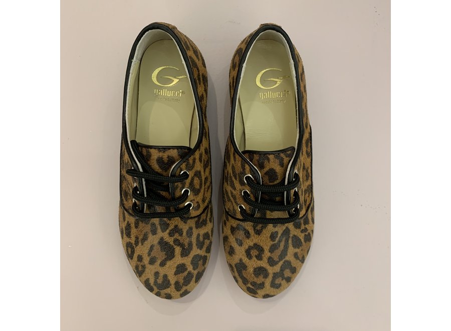 Lace-up leopard shoes, up to mommy size