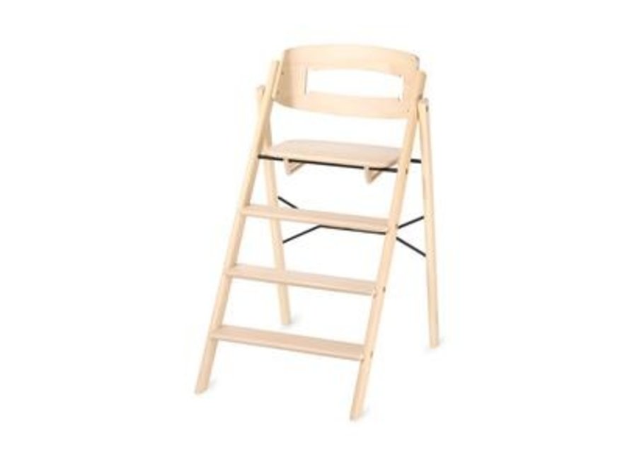 Foldable high chair (incl. safety rail) - Beech