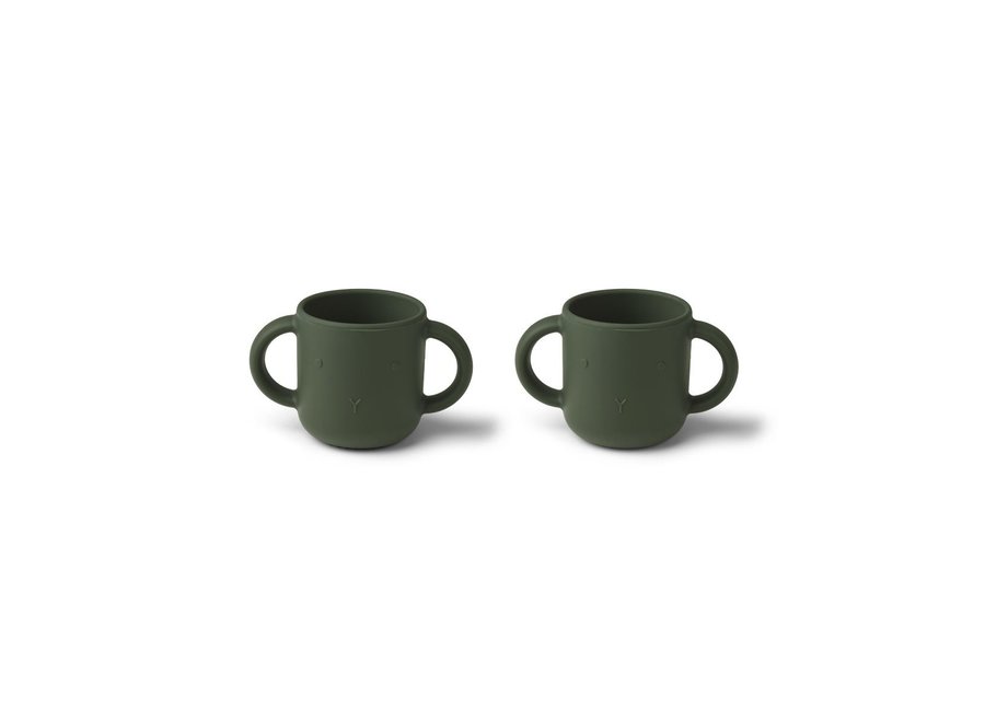 Gene silicone cup 2 - pack Rabbit hunter green