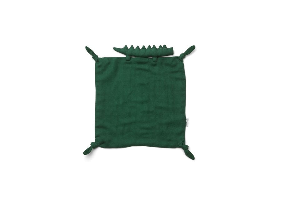 Agnete Cuddle Cloth - Crocodile garden green
