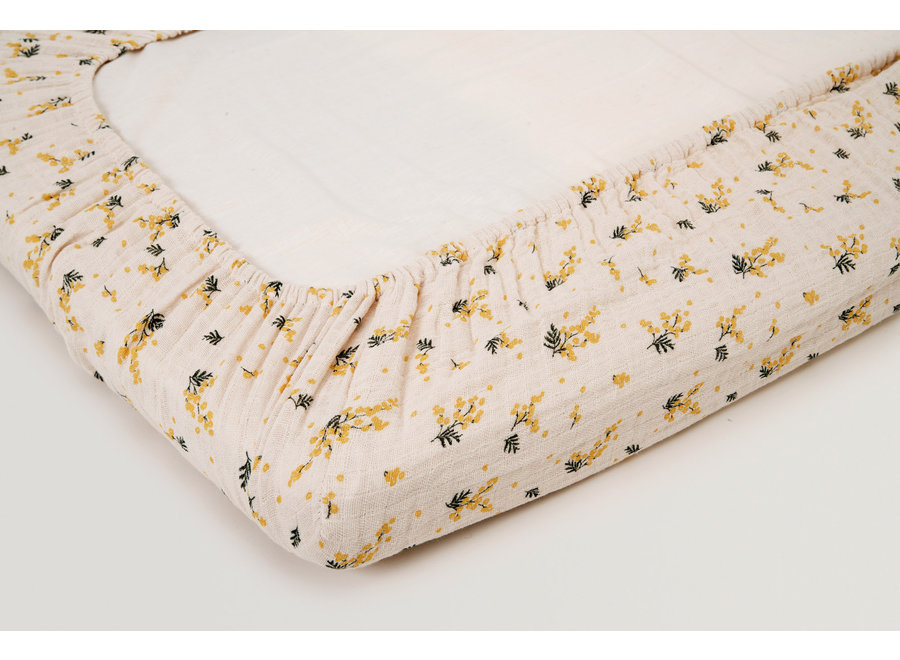 Mimosa Muslin Fitted Sheet Adult