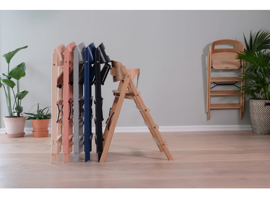 KAOS Klapp OAK  Foldable high chair (incl. safety rail)