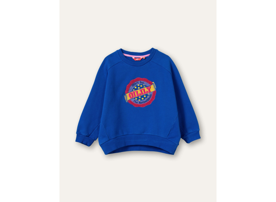 Hogo sweater 52 Solid sweat with Oilily embroidery