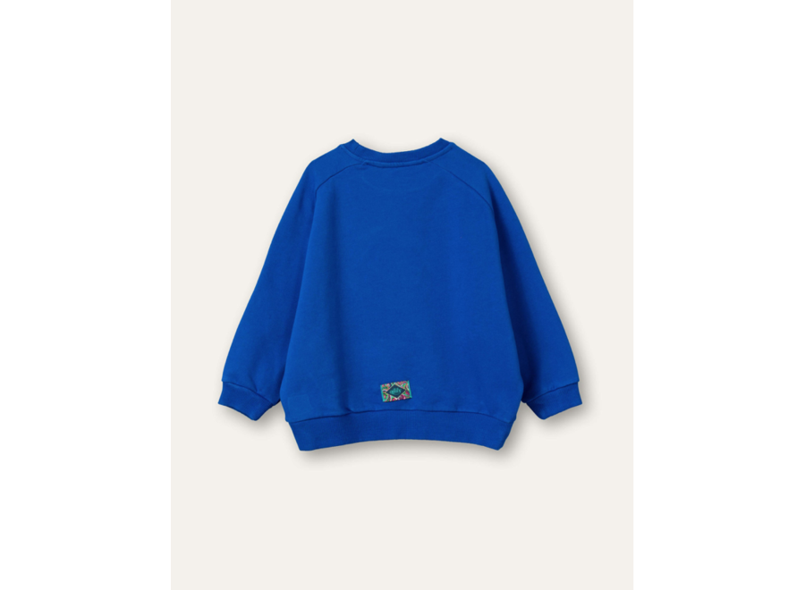 Hogo sweater 52 Solid sweat with Oilily embroidery