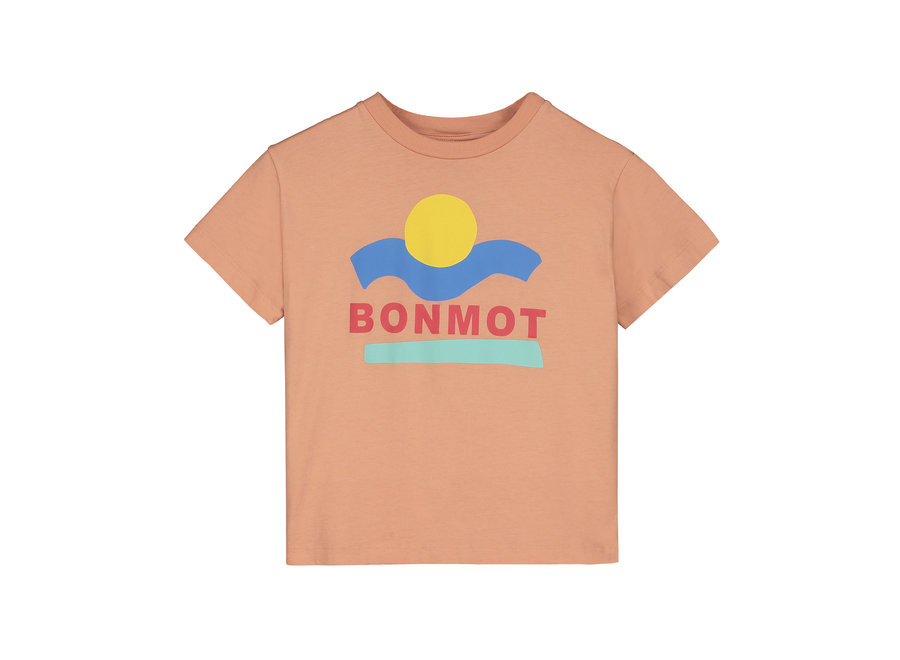 T-shirt bonmot sunset - Terracotta