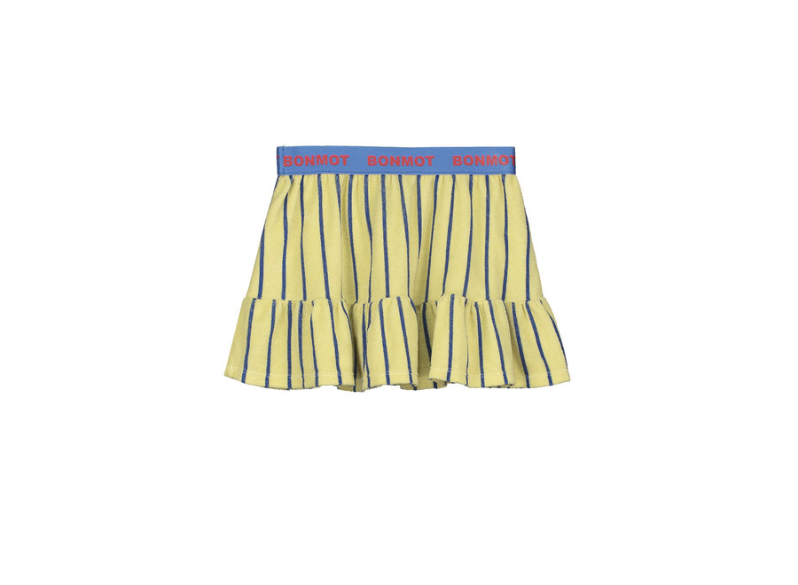 Short terry skirt stripes - Melow Yellow