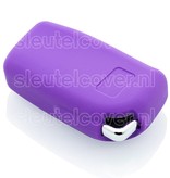 Autosleutel Hoesje geschikt voor Citroën - SleutelCover - Silicone Autosleutel Cover - Sleutelhoesje Paars