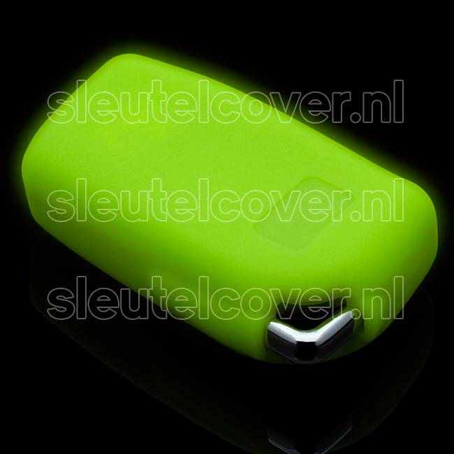 Autosleutel Hoesje geschikt voor Citroën - SleutelCover - Silicone Autosleutel Cover - Sleutelhoesje Glow in the dark / Lichtgevend