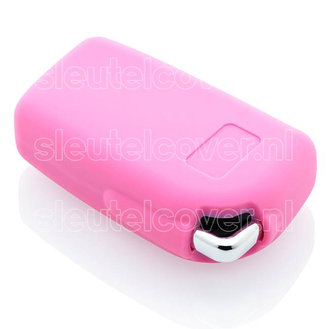 Autosleutel Hoesje geschikt voor Citroën - SleutelCover - Silicone Autosleutel Cover - Sleutelhoesje Roze