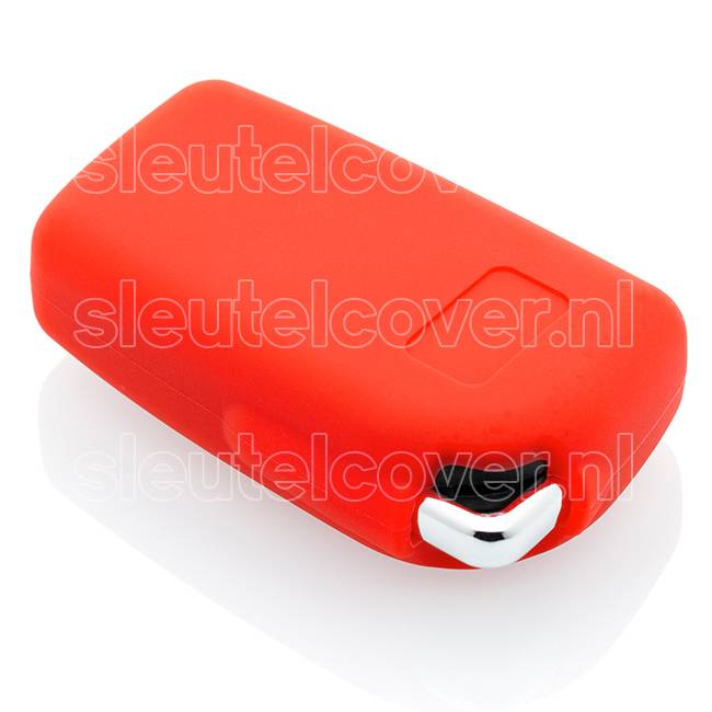 Autosleutel Hoesje geschikt voor Citroën - SleutelCover - Silicone Autosleutel Cover - Sleutelhoesje Rood