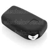 Autosleutel Hoesje geschikt voor Peugeot - SleutelCover - Silicone Autosleutel Cover - Sleutelhoesje Zwart