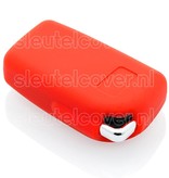 Autosleutel Hoesje geschikt voor Peugeot - SleutelCover - Silicone Autosleutel Cover - Sleutelhoesje Rood