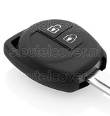 Autosleutel Hoesje geschikt voor Opel - SleutelCover - Silicone Autosleutel Cover - Sleutelhoesje Zwart