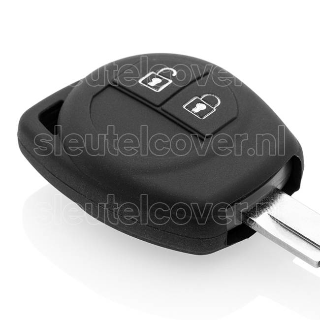 Autosleutel Hoesje geschikt voor Nissan - SleutelCover - Silicone Autosleutel Cover - Sleutelhoesje Zwart