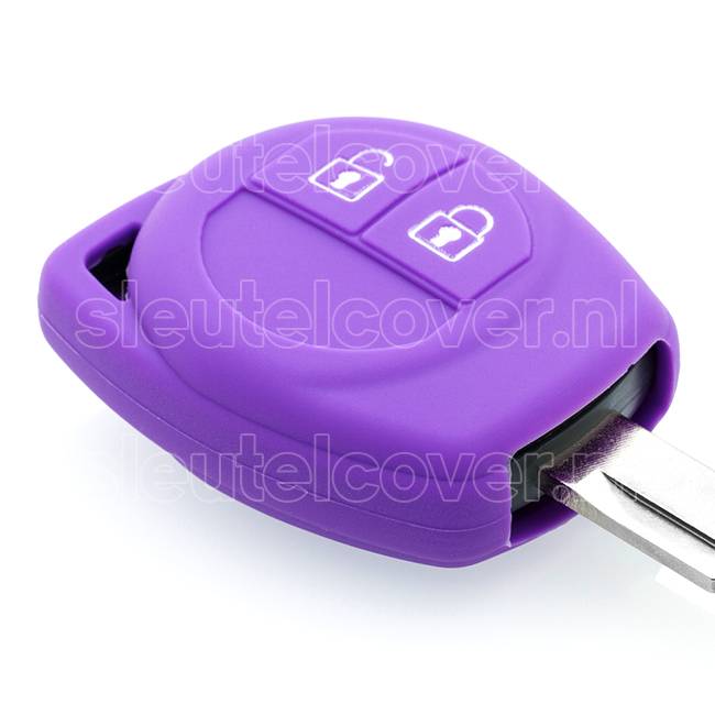 Nissan SleutelCover - Paars / Silicone sleutelhoesje / beschermhoesje autosleutel