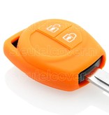 Autosleutel Hoesje geschikt voor Nissan - SleutelCover - Silicone Autosleutel Cover - Sleutelhoesje Oranje