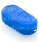 Autosleutel Hoesje geschikt voor Alfa Romeo - SleutelCover - Silicone Autosleutel Cover - Sleutelhoesje Blauw